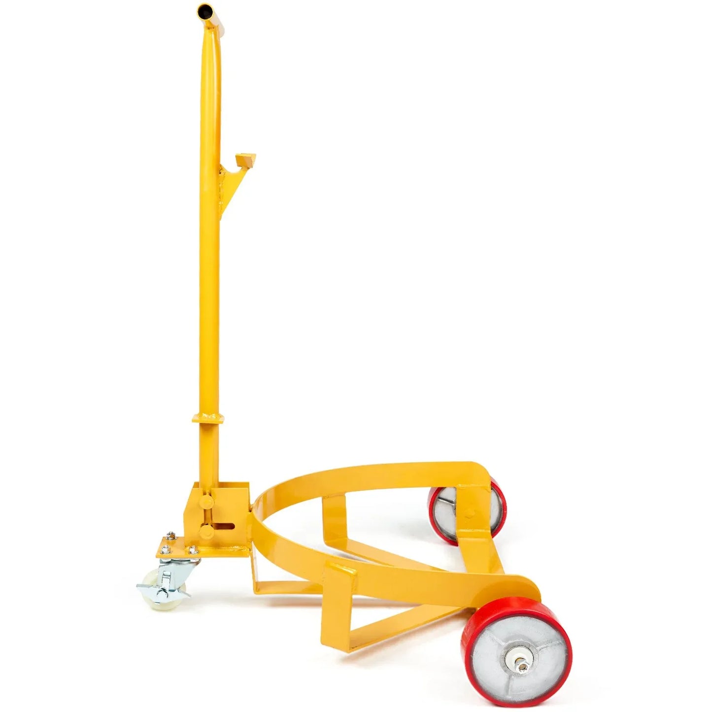 VEVOR 250L Drum Dolly, 544 kg Load Capacity, Barrel Dolly Cart Drum Caddy Round Dolly Steel Low Profile, Heavy Duty Steel Frame with Adjustable Handle 3 Wheels, for Workshop Factory Warehouse - Mekamart Australia
