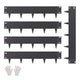 Steel Landscape Edging, 5 Packs 990 x 207 mm Rust-Resistant Metal Landscape Edging, Bendable Garden Edging Border, Heavy Duty Lawn Edging, Easy-to-Install, Flower Bed Yard Pathway Divider Black
