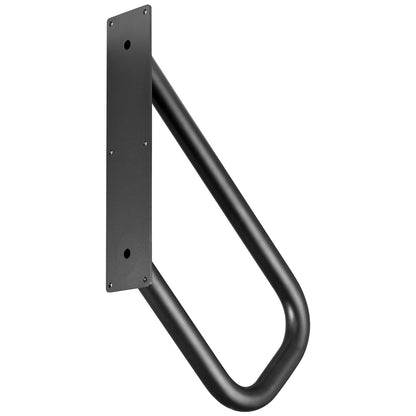 Handrails for Outdoor Steps, 18.9" Length 1.3"Pipe Wall Mount Safety Railings for 1-2 Steps, Stair Handrail with Matte Black Finished,for Garden,Yard and Garage & Elderly,Pregnant Women, Disable