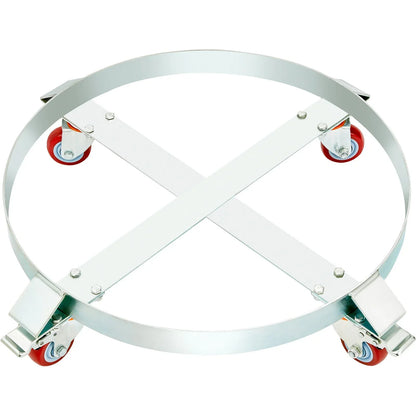 VEVOR 2PCS 250 L Heavy Duty Drum Dolly, 454 kg Load Capacity, Barrel Dolly Cart Drum Caddy, Non Tipping Hand Truck Capacity Dollies with Steel Frame 4 Swivel Casters Wheel, for Drum Handling - Mekamart Australia
