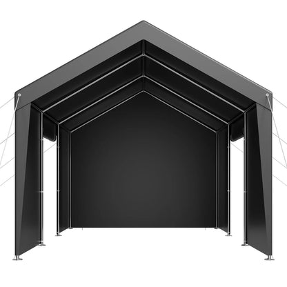 VEVOR Carport Car Canopy 12x20FT Heavy Duty Car Shelter with Sidewalls White - Mekamart Australia