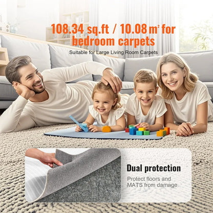 VEVOR Non Slip Rug Pad Gripper 9' x 12' Carpet Mat 0.24" Thick for All Floor - Mekamart Australia