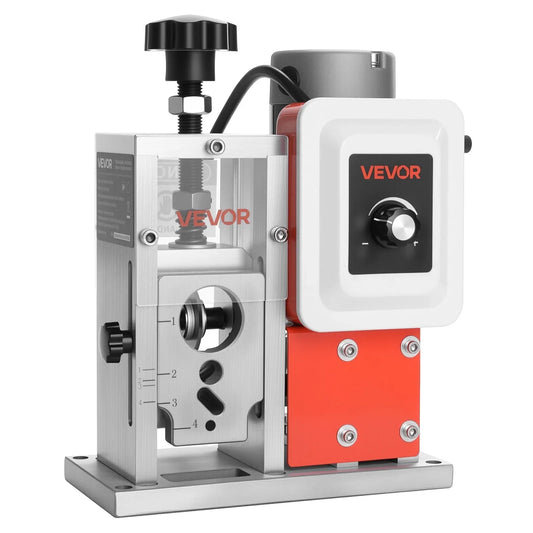 VEVOR Electric Wire Stripping Machine, 1.5-40 mm, 400W Automatic Motorized Cable Stripper, 9.84 IPS (15 m/min) Wire Peeler with Alloy Blades, V-Shaped Rollers, Cooling Fan, for Scrap Copper Recycling - Mekamart Australia