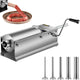 VEVOR Manual Sausage Stuffer, 5 L / 11 LBS Horizontal Sausage Machine, Dual-Speed Meat Stuffer, Made of Food-Grade 304 Stainless Steel, Includes 5 Stuffing Tubes, for Home Kitchen Restaurant Commercia - Mekamart Australia