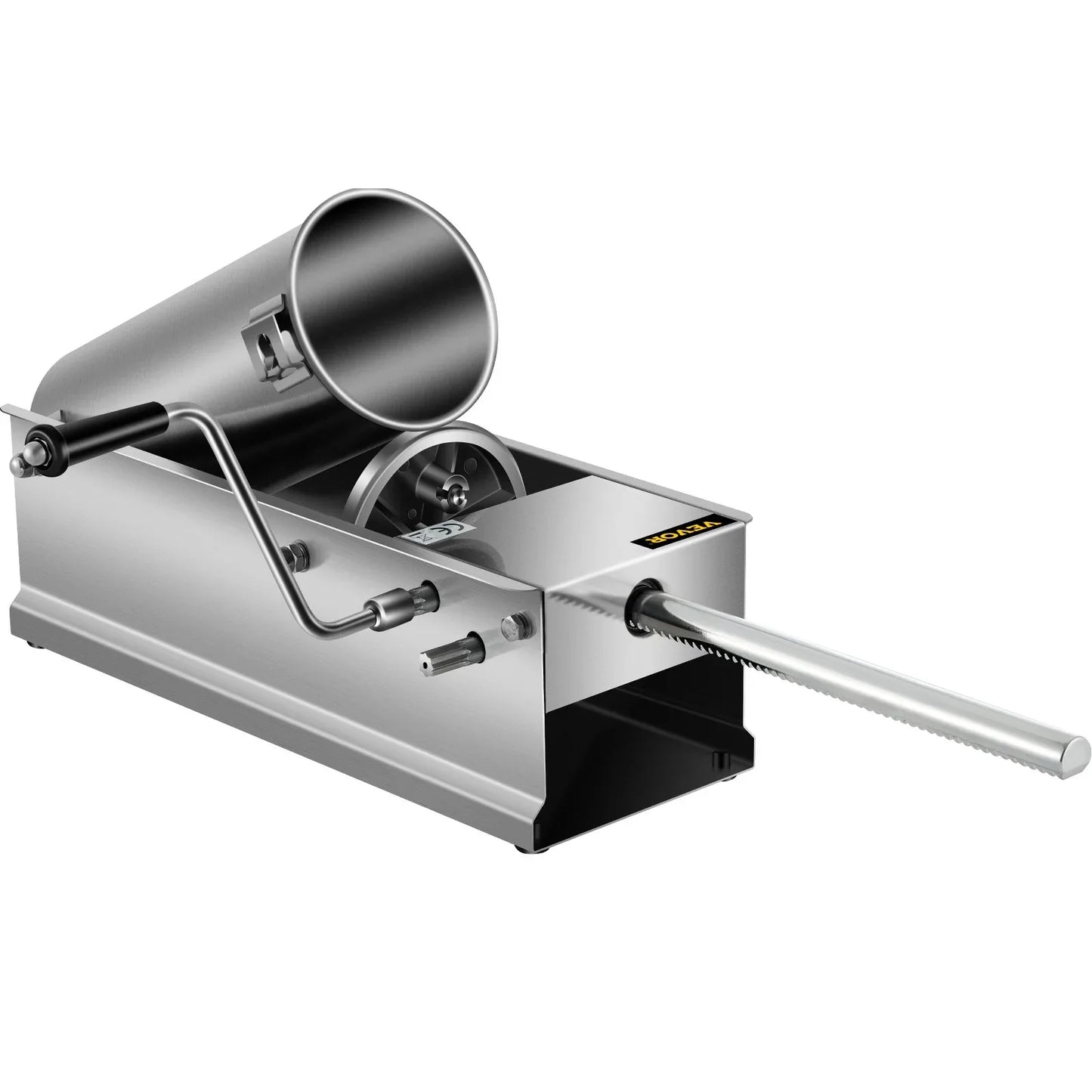 VEVOR Manual Sausage Stuffer, 5 L / 11 LBS Horizontal Sausage Machine, Dual-Speed Meat Stuffer, Made of Food-Grade 304 Stainless Steel, Includes 5 Stuffing Tubes, for Home Kitchen Restaurant Commercia - Mekamart Australia