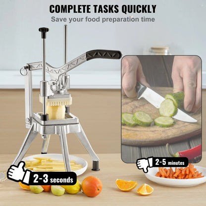 VEVOR Commercial Chopper Commercial Vegetable Chopper with 4 Blades Fruits Dicer - Mekamart Australia