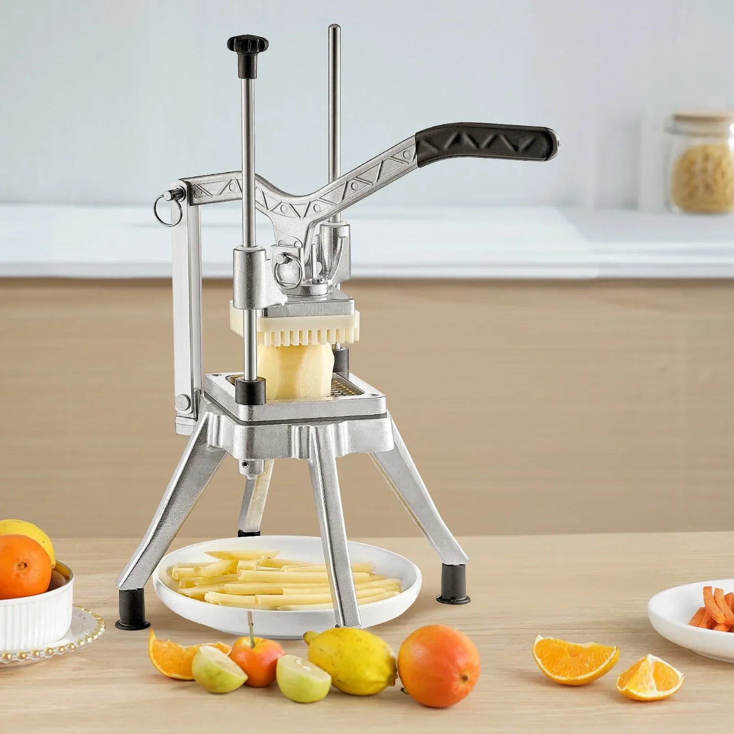 VEVOR Commercial Chopper Commercial Vegetable Chopper with 4 Blades Fruits Dicer - Mekamart Australia