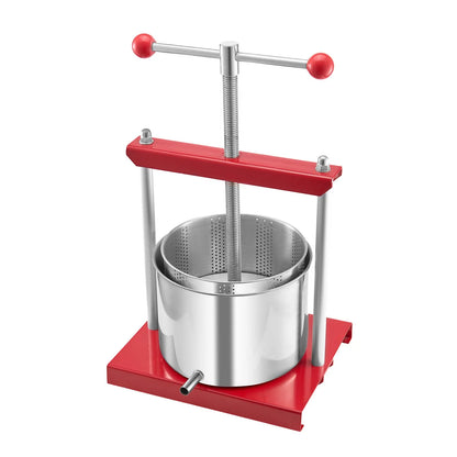 VEVOR Fruit Wine Press Manual Press for Wine Making 1.6 Gal/6L Stainless Steel - Mekamart Australia