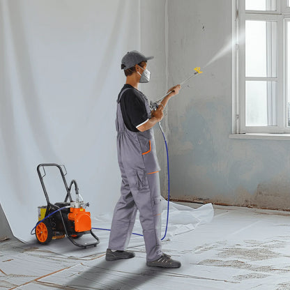 VEVOR Cart Airless Paint Sprayer Diaphragm Paint Airless Sprayer 1700W Electric - Mekamart Australia