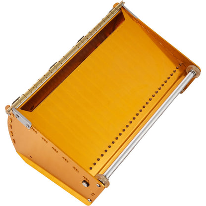 Drywall Flat Box, 10-Inch Wide Quick Clean, Aluminum Finishing Mud Box for Plasterboard, Wallboard, Sheetrock, Bonus Mudguard, Extra 2 Stainless Steel Blades (10/12-Inch)