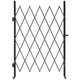 Single Folding Security Gate, Lockable Scissor Gate with 360 degree Swivel Casters, Outdoor Barricade Steel Retractable Gates, for Entry Security, Garage, Warehouse & Pool, 1260 x 1975 mm (W x H)