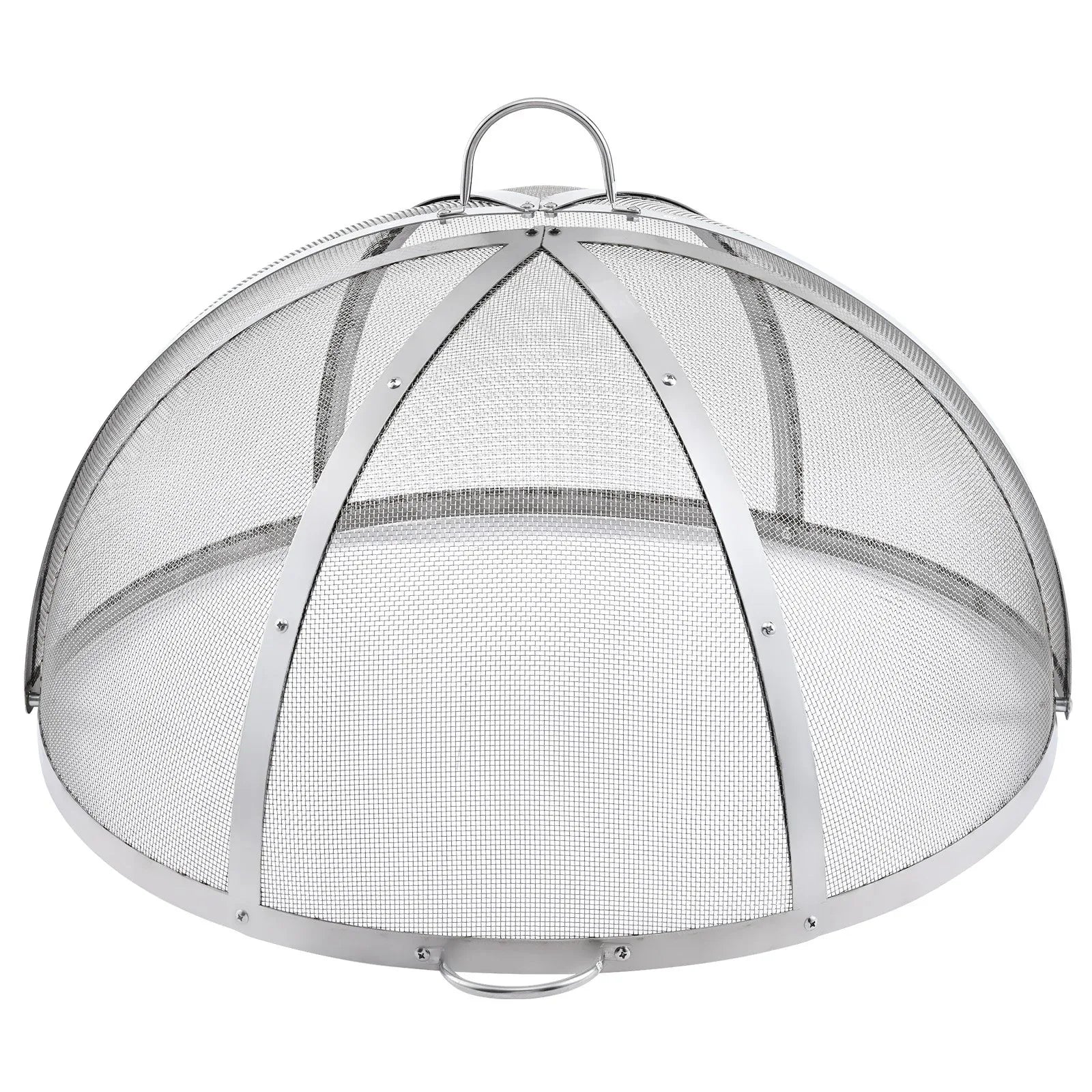 VEVOR Firepit Spark Screen Lid, 40" Diameter, Outdoor Firepit Ring Cover Round Accessories, Fire Pit Metal Cover, Easy-Opening Stainless Steel Fire Ring Covers for Outdoor Patio Fire Pits Backyard - Mekamart Australia