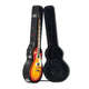 Electric Guitar Hard Case, 1050 mm Gourd-Shaped Guitar Hard Case, With Lock Latch Key Handle, PVC Padding Soft Lining Water-Resistant Hard Shell Guitar Cases, for 990 mm LES Paul Guitars, Black
