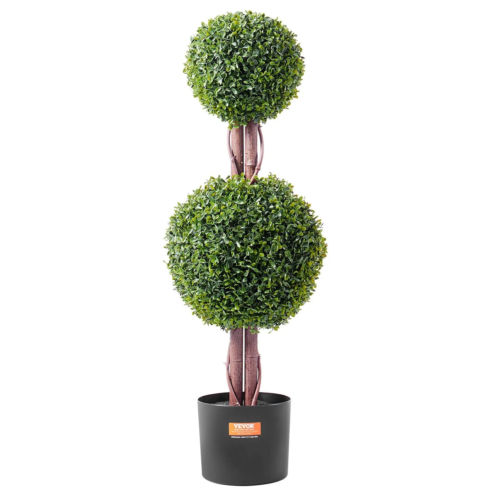VEVOR 2 Pack 91.4cm Artificial Boxwood Topiary Tree Faux Plant UV Decor In/Outdoor - Mekamart Australia