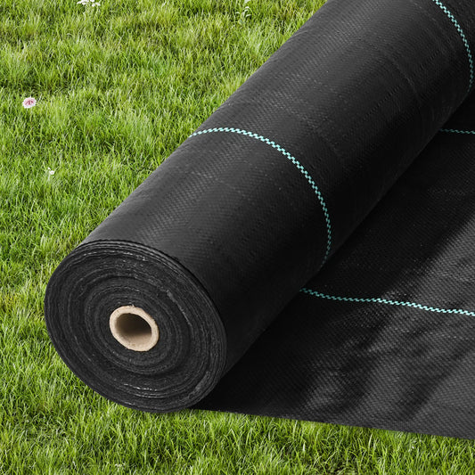 Weed Barrier Landscape Fabric, 3*300FT Heavy Duty Garden Weed Fabric, Woven PP Weed Control Fabric, Driveway Fabric, Geotextile Fabric for Landscaping, Ground Cover, Weed Blocker Weed Mat, Black