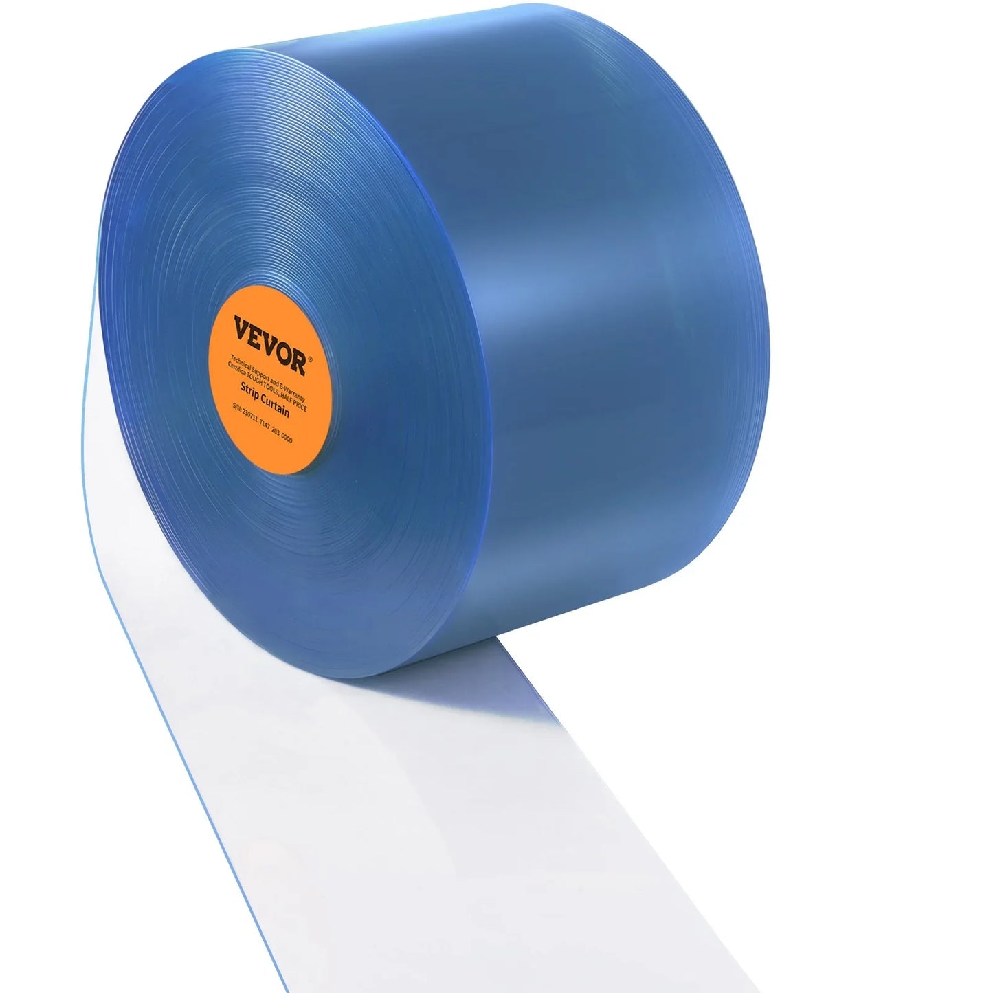 VEVOR Strip Curtain, 2500 cm L x 30.5 cm W x 3 mm Thickness, Clear PVC Smooth Curtain Strip Door Bulk Roll, Plastic Door Strips for Doorways of Supermarket, Garage, Warehouse, Barn, Pet Animal House - Mekamart Australia