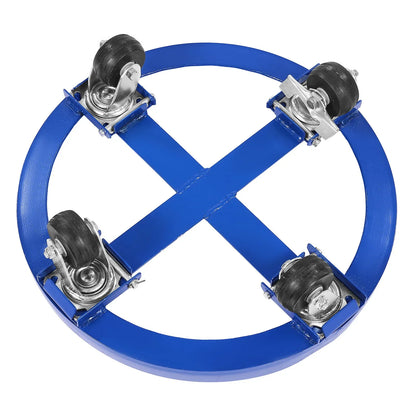 VEVOR 55 Gallon Drum Dolly 2000 lbs Barrel Dolly Cart Drum Caddy 4 Caster Wheels - Mekamart Australia