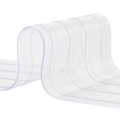 VEVOR Strip Curtain, 3048 cm L x 30.5 cm W x 3 mm Thickness, Clear Ribbed PVC Curtain Strip Door Bulk Roll, Plastic Door Strips for Doorway of Supermarket, Garage, Warehouse, Barn, Pet Animal House - Mekamart Australia