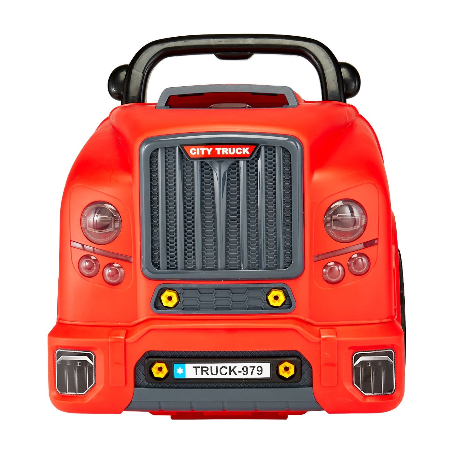 Engine Toy, 60 Pieces, Kids Mechanic Car Repair Set with Removable Parts, Lights and Sounds, Steering Wheel and Horn, Kids Mechanic Workshop Set for Toddler Ages 3 Years and Up, Red