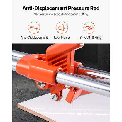 430mm Manual Tile Cutter for Wall & Polished Tiles,Double Rails for Precise Cutting, Tungsten Carbide Wheel,Non-Slip Handle,Anti-Displacement Pressure Rod,Precise Cuts for Pros & Beginners