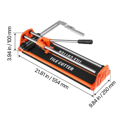 430mm Manual Tile Cutter for Wall & Polished Tiles,Double Rails for Precise Cutting, Tungsten Carbide Wheel,Non-Slip Handle,Anti-Displacement Pressure Rod,Precise Cuts for Pros & Beginners