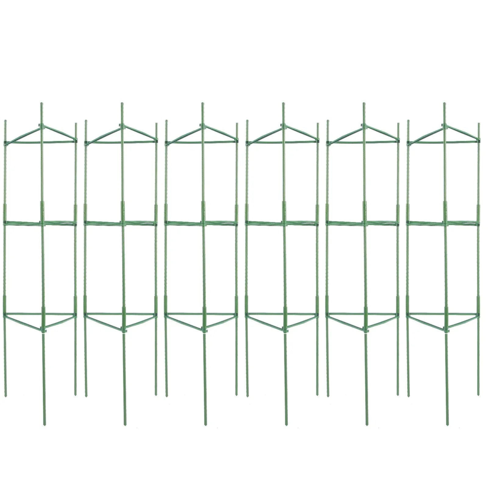 VEVOR 6 Packs Tomato Cages for Garden, 1230 mm Tomato Trellis Plant Stakes Support, Stackable Tall Plant Support Cage, for Raised Garden Bed, Vegetables Flowers and Climbing Plants - Mekamart Australia
