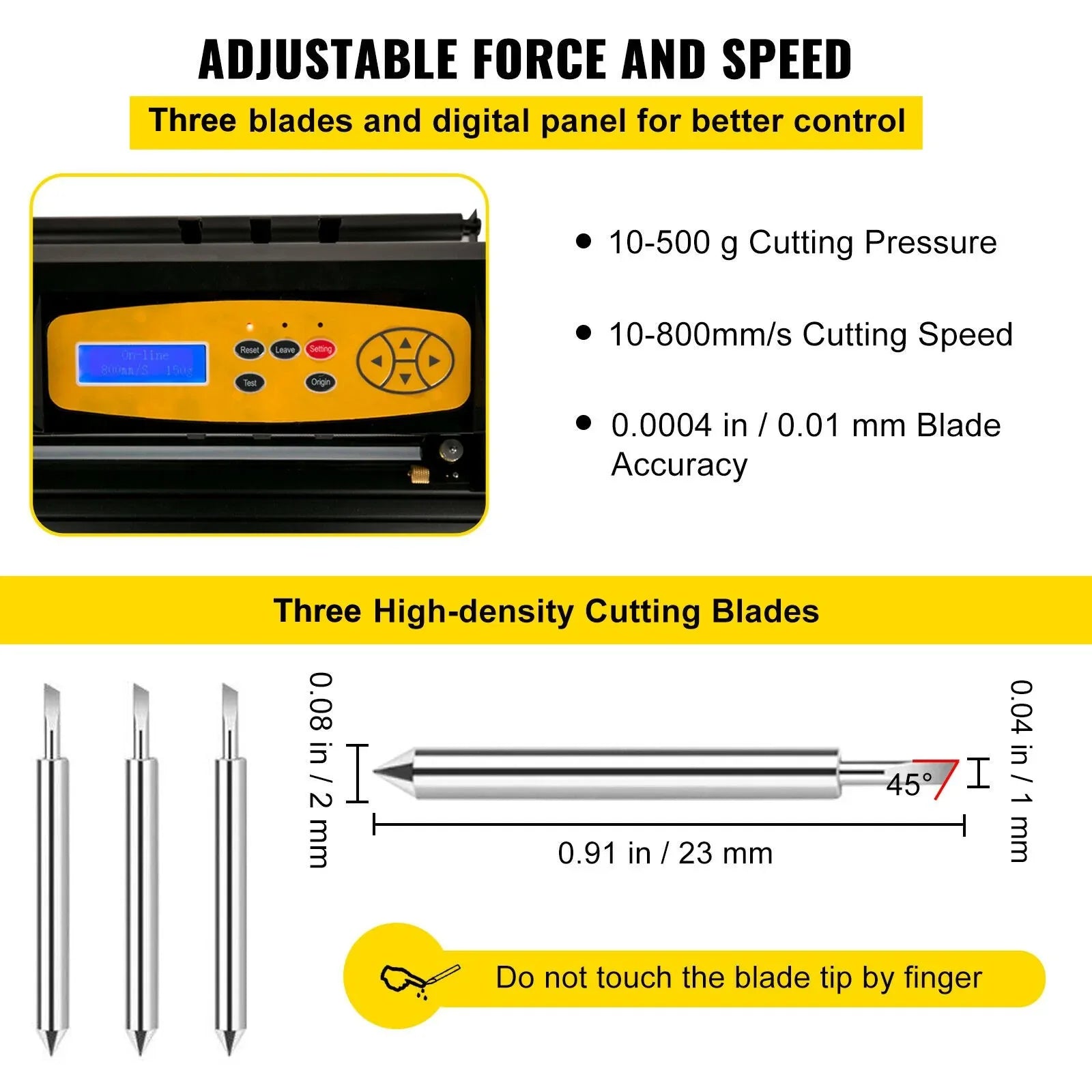 VEVOR Vinyl Cutter, 28inch Paper Feed Cutting Plotter Bundle, Adjustable Force & Speed Vinyl Printer with Powerful Stepper Motors, Signmaster Software Bundle Kit Compatible with Windows System - Mekamart Australia