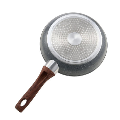 VEVOR Frying Pan Skillet, Aluminum Egg Fry Pans, 3 Piece Set (250, 280, 325 mm), Nonsitck Heavy-Duty Skillets with Heat-Resistant Handle, Chef's Kitchen Cookware, for Gas, Electric, Induction, Grey - Mekamart Australia