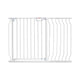 Baby Gate, 749-1229 mm Extra Wide, 762 mm High, Dog Gate for Stairs Doorways and House, Easy Step Walk Thru Auto Close Child Gate Pet Security Gate with Pressure Mount and Wall Mount Kit, White