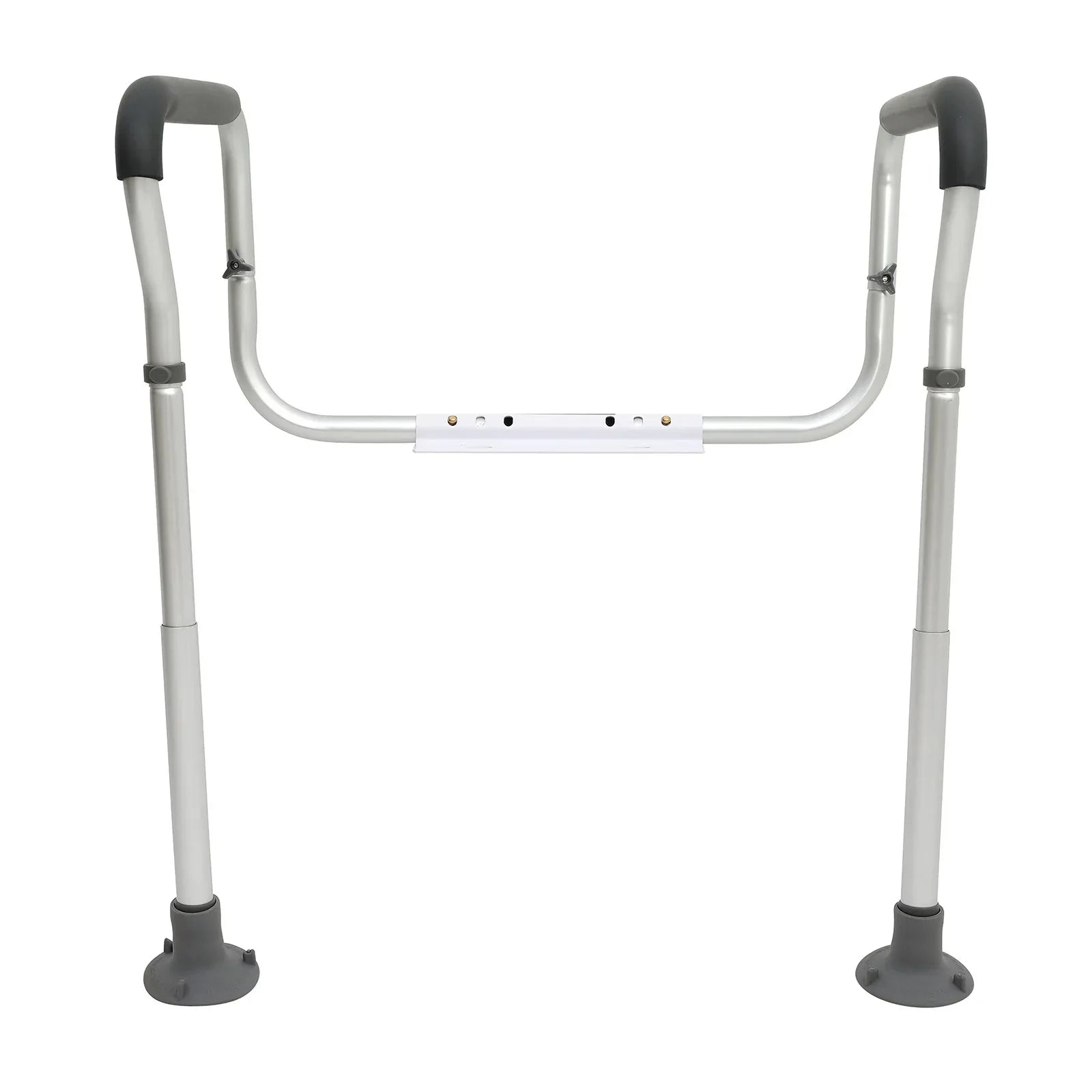 VEVOR Toilet Safety Rail, Bathroom Toilet Seat Frame, Adjustable Width & Height Fit Most Toilets, Supports 136 kg, Toilet Handles Grab Bars with Padded Armrests for Handicap, Disabled, Seniors - Mekamart Australia