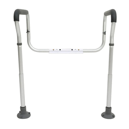 VEVOR Toilet Safety Rail, Bathroom Toilet Seat Frame, Adjustable Width & Height Fit Most Toilets, Supports 136 kg, Toilet Handles Grab Bars with Padded Armrests for Handicap, Disabled, Seniors - Mekamart Australia
