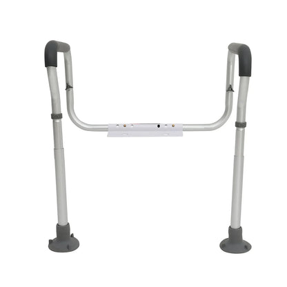 VEVOR Toilet Safety Rail, Bathroom Toilet Seat Frame, Adjustable Width & Height Fit Most Toilets, Supports 136 kg, Toilet Handles Grab Bars with Padded Armrests for Handicap, Disabled, Seniors - Mekamart Australia