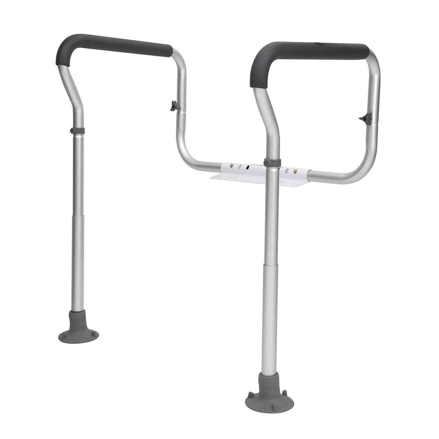 VEVOR Toilet Safety Rail, Bathroom Toilet Seat Frame, Adjustable Width & Height Fit Most Toilets, Supports 136 kg, Toilet Handles Grab Bars with Padded Armrests for Handicap, Disabled, Seniors - Mekamart Australia