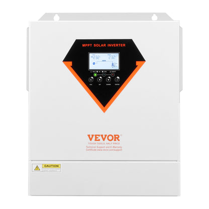 Hybrid Solar Inverter, 3500W, All in One Pure Sine Wave Power Inverter Charger, 220V AC, with Built-in 100A MPPT Solar Charger Controller, for Off-Grid System Lead Acid Lithium Battery