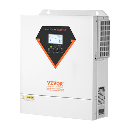 Hybrid Solar Inverter, 3500W, All in One Pure Sine Wave Power Inverter Charger, 220V AC, with Built-in 100A MPPT Solar Charger Controller, for Off-Grid System Lead Acid Lithium Battery