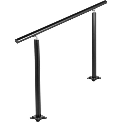 Handrail Outdoor Stairs, 3ft, 34 Inch Outdoor Handrail, Outdoor Stair Railing Adjustable from 0 to 60 Degrees Handrail for Stairs Outdoor Black Aluminum Stair Railing for Garden, Office Area