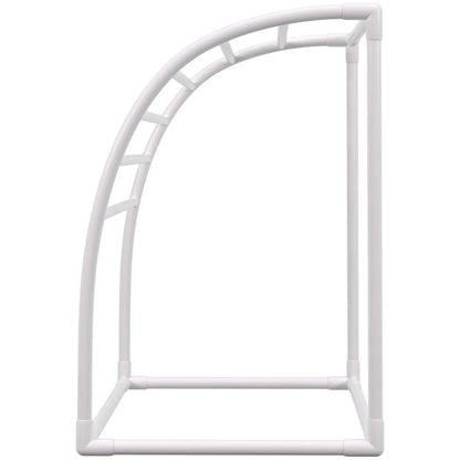 VEVOR Outdoor Towel Rack Pool Towel Rack 7 Bar Curved White Freestanding Patio - Mekamart Australia