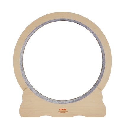 Cat Exercise Wheel, Large Cat Treadmill Wheel for Indoor Cats, 35.8 inch Cat Running Wheel with Detachable Carpet and Cat Teaser for Running/Walking/Training, Suitable for Most Cats