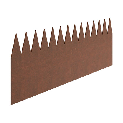 Steel Landscape Edging, 6 Packs 40 x 8 in Weather-Resistant & Pre-Rust Metal Landscape Edging, Bendable Garden Edging Border, Lawn Edging for Flower Bed Yard Pathway Divider
