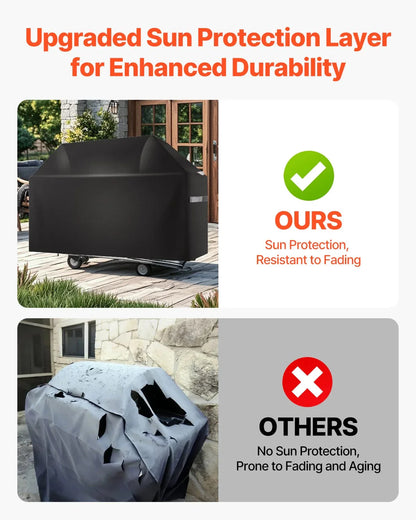 VEVOR 65 inch Grill Cover Heavy Duty BBQ Gas Grill Cover Outdoor Waterproof - Mekamart Australia