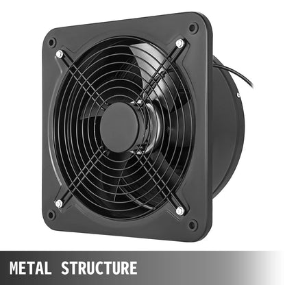 VEVOR 12 Inch Industrial Ventilation Extractor ventilation fan commercial air blower fan Metal Axial Exhaust 300MM Air Puller Fan (300MM/12 Inch) - Mekamart Australia