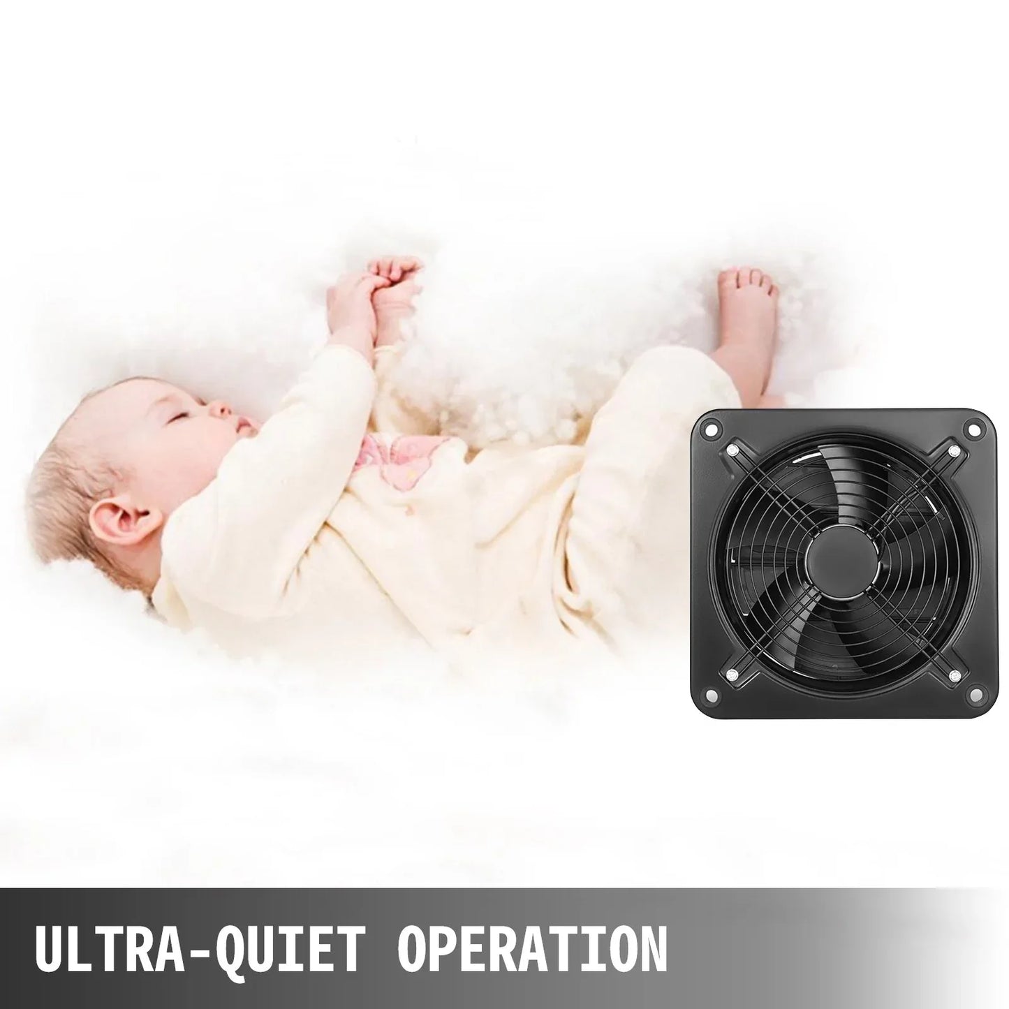 VEVOR 12 Inch Industrial Ventilation Extractor ventilation fan commercial air blower fan Metal Axial Exhaust 300MM Air Puller Fan (300MM/12 Inch) - Mekamart Australia