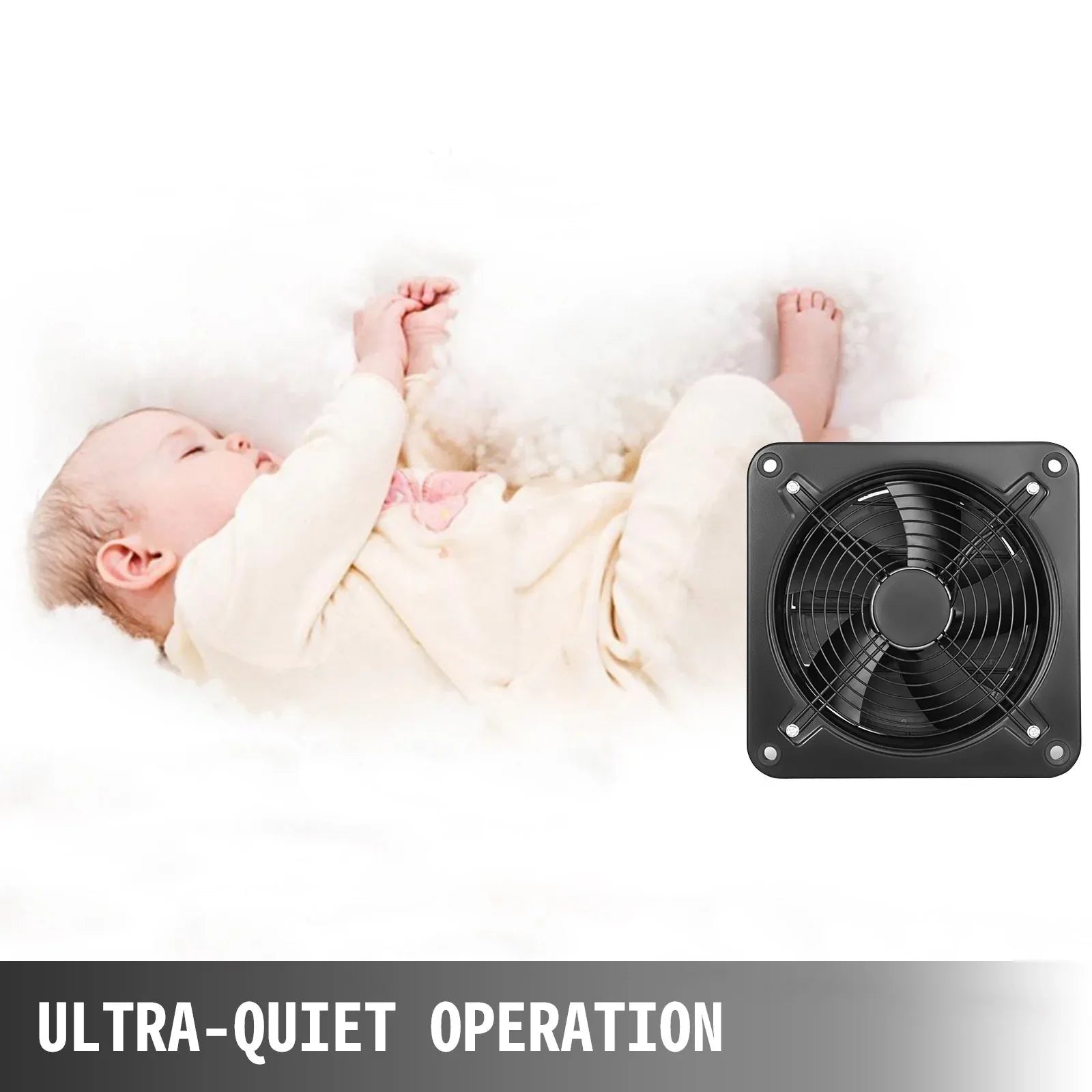 VEVOR 12 Inch Industrial Ventilation Extractor ventilation fan commercial air blower fan Metal Axial Exhaust 300MM Air Puller Fan (300MM/12 Inch) - Mekamart Australia