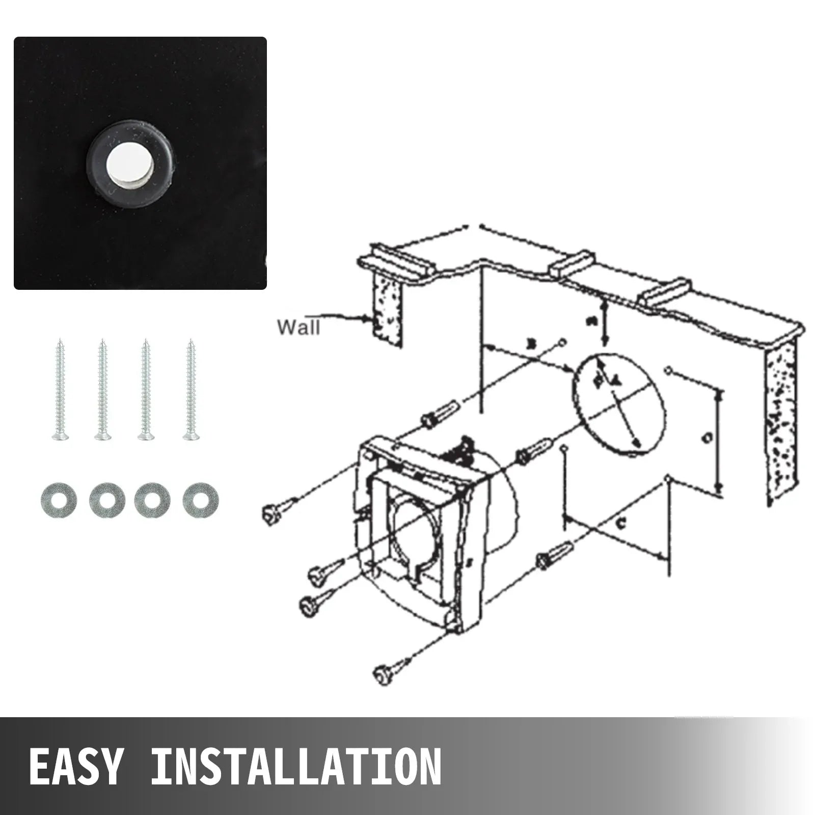 VEVOR 12 Inch Industrial Ventilation Extractor ventilation fan commercial air blower fan Metal Axial Exhaust 300MM Air Puller Fan (300MM/12 Inch) - Mekamart Australia