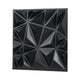 3D Wall Panels, 33-Pack 30 x 30 cm PVC Modern Art Minimalist Diamond Tiles, 2.97 m² Coverage Accent Wall Panel, Interior Home Decor for Ceiling, Bedroom, Living Room, Gaming Room, Matte Black