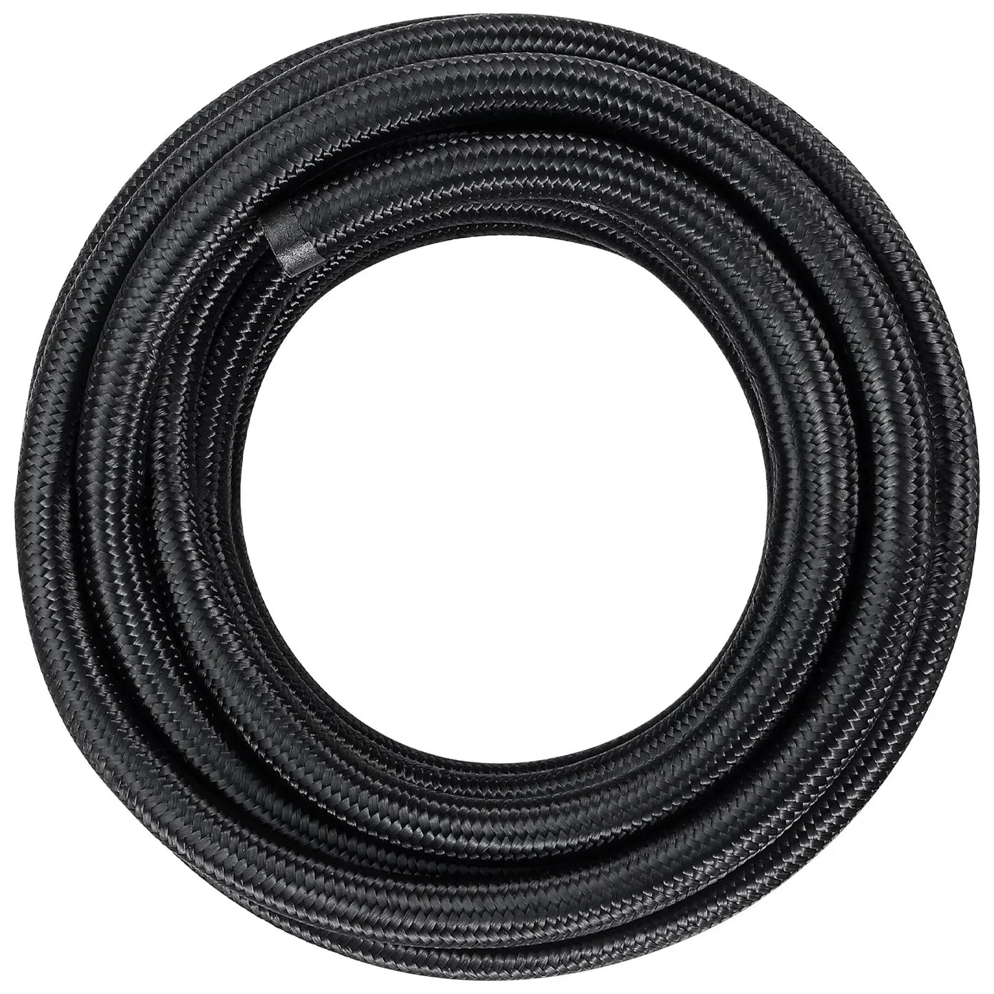 VEVOR 6AN Fuel Line Kit, 6.1 m Fuel Hose Kit, 0.86 cm Nylon Stainless Steel Braided Fuel Line Oil/Gas/Diesel Hose End Fitting Kit, with 12 PCS Swivel Fitting Adapter Kit, Black - Mekamart Australia