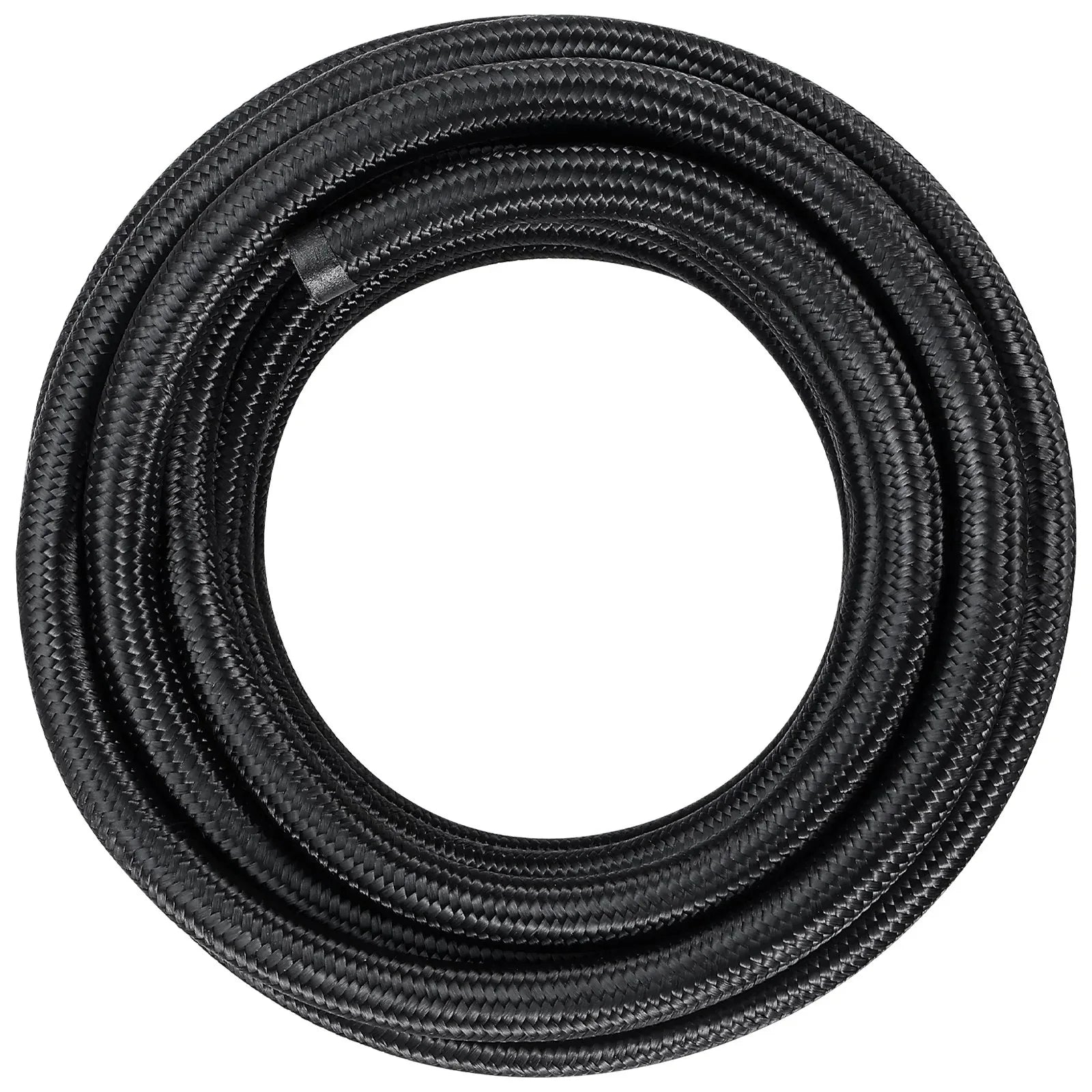 VEVOR 6AN Fuel Line Kit, 6.1 m Fuel Hose Kit, 0.86 cm Nylon Stainless Steel Braided Fuel Line Oil/Gas/Diesel Hose End Fitting Kit, with 12 PCS Swivel Fitting Adapter Kit, Black - Mekamart Australia