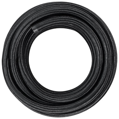 VEVOR 6AN Fuel Line Kit, 6.1 m Fuel Hose Kit, 0.86 cm Nylon Stainless Steel Braided Fuel Line Oil/Gas/Diesel Hose End Fitting Kit, with 12 PCS Swivel Fitting Adapter Kit, Black - Mekamart Australia