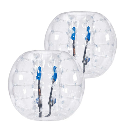 VEVOR Inflatable Bumper Balls 2-Pack, 4FT/1.2M Body Sumo Zorb Balls for Teen & Adult, 0.8mm Thick PVC Human Hamster Bubble Balls for Outdoor Team Gaming Play, Bumper Bopper Toys for Garden, Yard, Park - Mekamart Australia