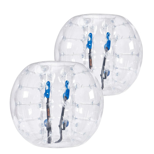 VEVOR Inflatable Bumper Balls 2-Pack, 4FT/1.2M Body Sumo Zorb Balls for Teen & Adult, 0.8mm Thick PVC Human Hamster Bubble Balls for Outdoor Team Gaming Play, Bumper Bopper Toys for Garden, Yard, Park - Mekamart Australia